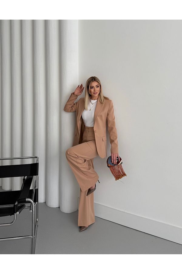 Vuntal BUTİK-Blazer Suit Single Button Jacket Pants 1