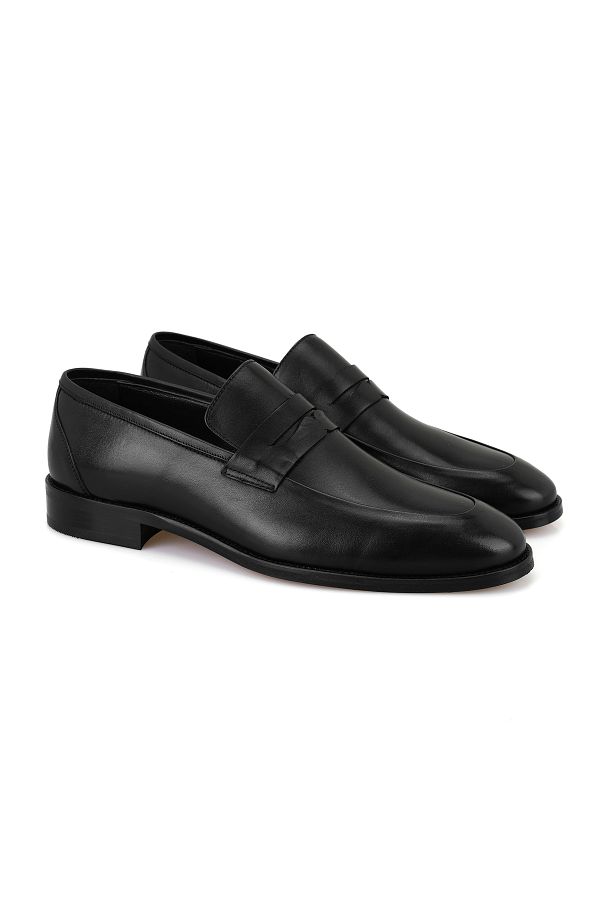 Desa-Russell Black Men's Leather Classic Shoes 1