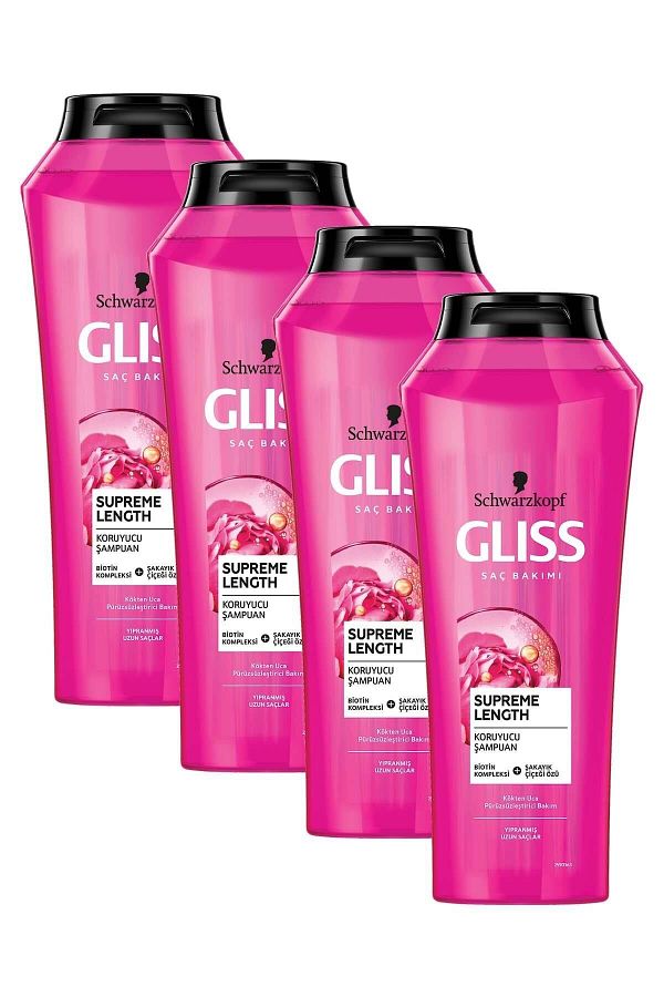 Gliss-شامبو سوبر لينجث - 525 مل × 4 قطع 1