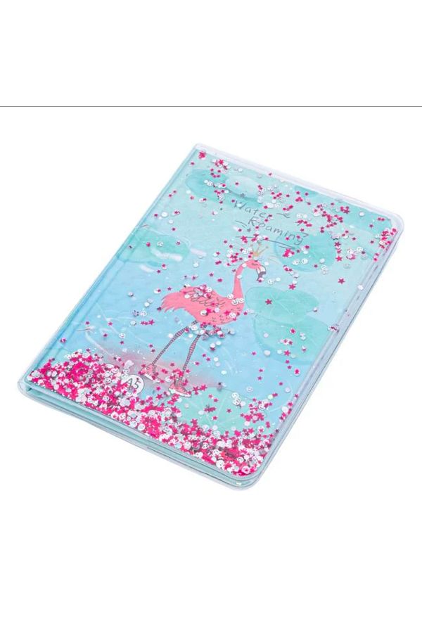 takı tutkum-Pink Flamingo Souvenir Notebook with Water Case 1