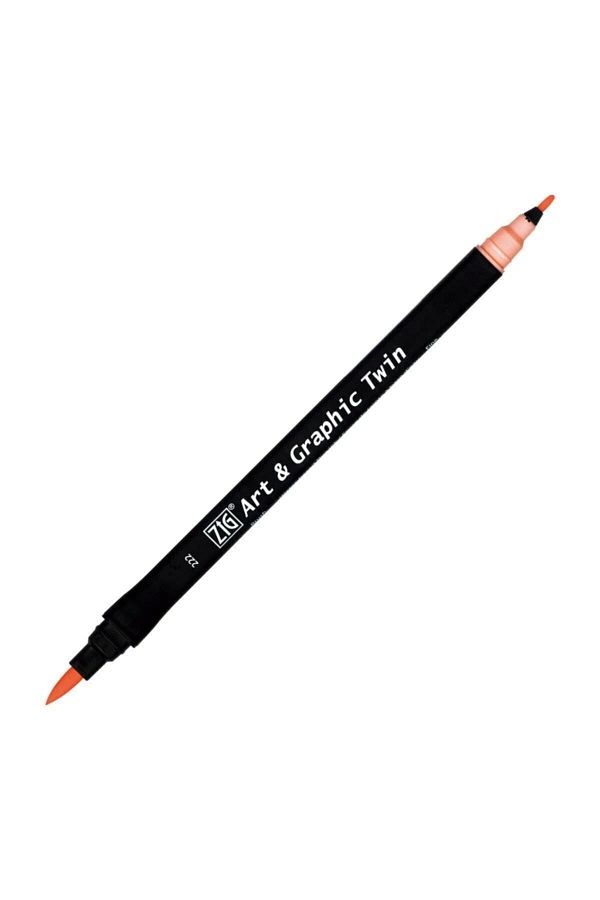 Zig-Art & Graphic Twin Marker Drawing Pen 222 Salmon 1