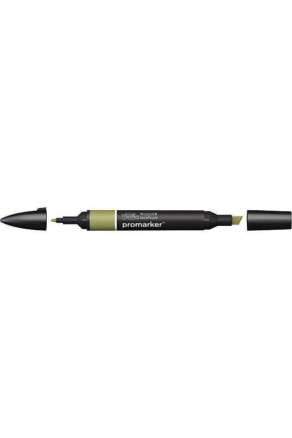 Winsor Newton-Promarker Çift Uçlu Alkol Bazlı Grafik Çizim Kalemi Olive Green 447 (Y724) 1