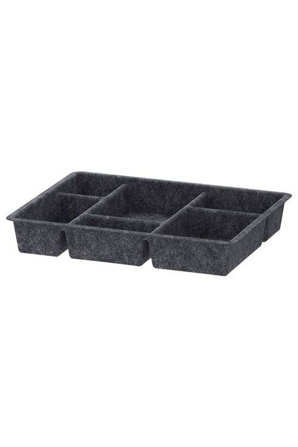 IKEA-Raggisar, Box with Compartments, Dark Gray, 40X30 cm 1