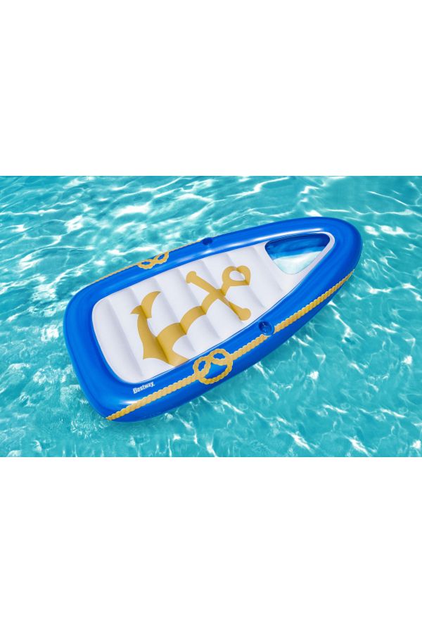 BESTWAY-6'3" X 42"/1.90M X 1.07M Nautical Paradise Boat Lounge 26-43403 1