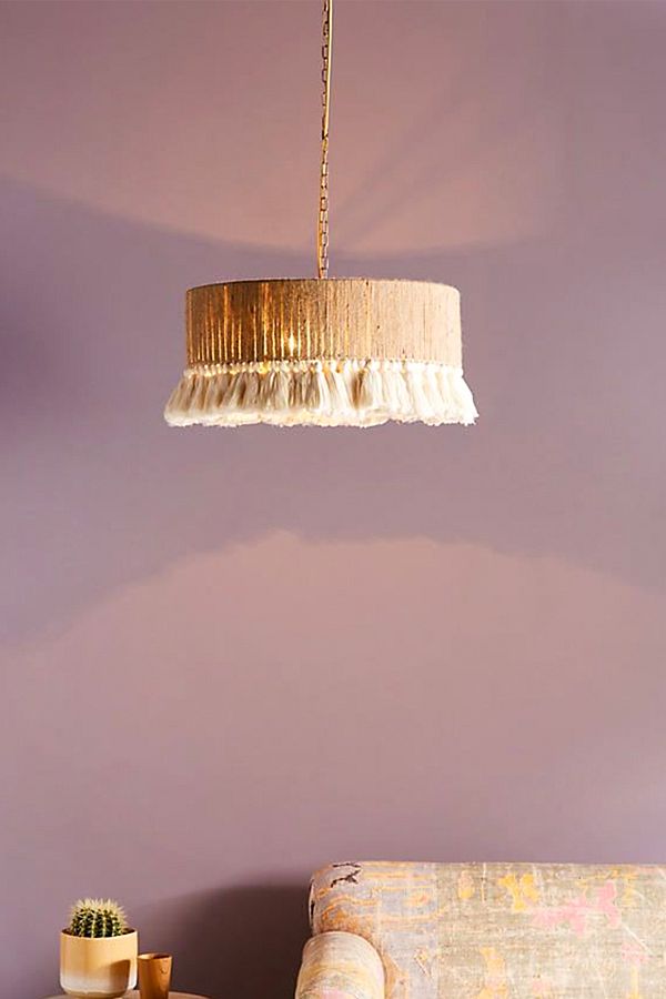 NAYSco-Bohemian Rustic Wicker and Macrame Chandelier 1