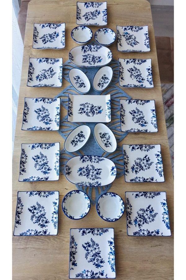 QUEEN-Jasmine Pattern Breakfast Set for 12 1