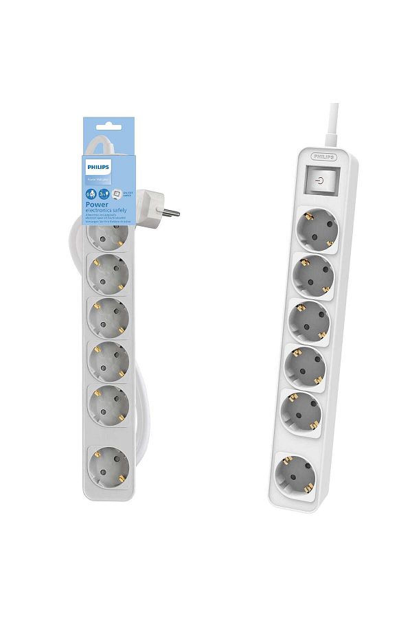 Philips-Chp2164Wb/62 6-Piece Group Socket Grounded 3 Meter Switch 1