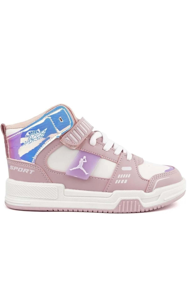 Cool-King Girl's Anatomical Sole and High Top Basketball Sports Shoes 1
