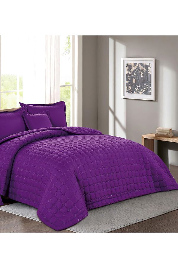Generic-Compressed Comforter Set Duble Size one color, 6 Pieces , King Size 1