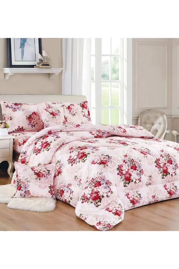 Generic-Comforter Set 4 Piece Single Size Elegant Bedspread Lightweight Comforter Suitable for All Seasons 1