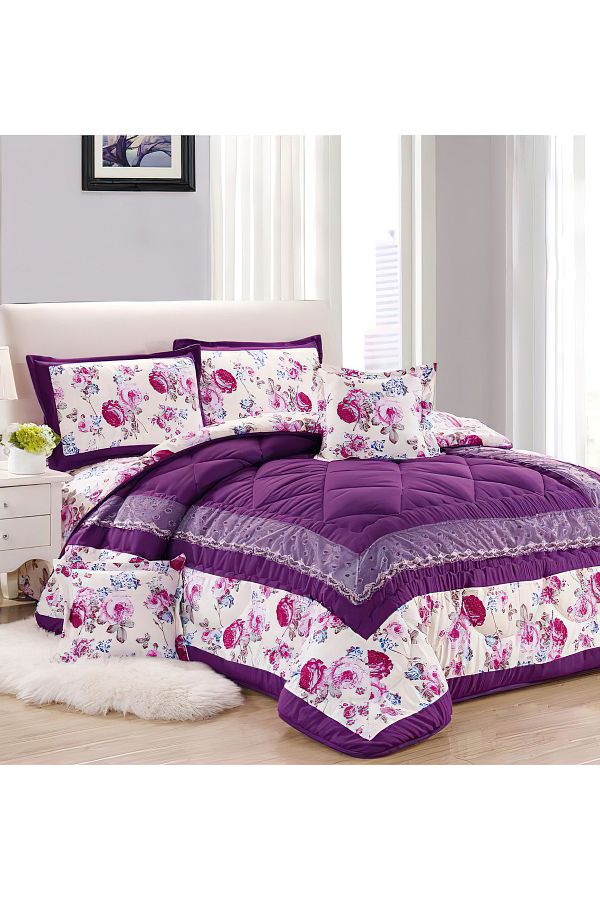 Generic-Comforter Set 4 Piece Single Size Elegant Bedspread Lightweight Comforter Suitable for All Seasons 1