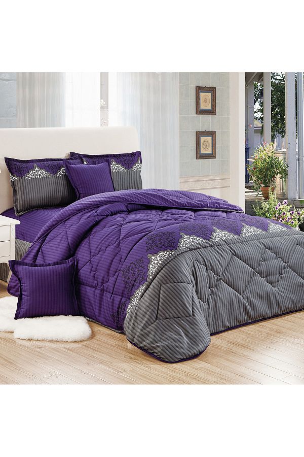 Generic-Comforter Set King Size 6 Pieces Comforter Set Twin Unisex Bedding Set 1