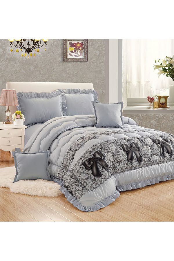 Generic-Comforter Set 4 Piece Single Size Elegant Bedspread Lightweight Comforter Suitable for All Seasons 1