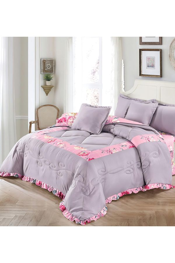 Generic-Comforter Set 4 Piece Single Size Elegant Bedspread Lightweight Comforter Suitable for All Seasons 1