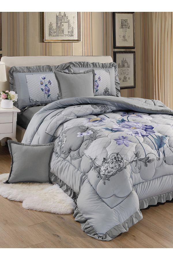 Generic-Comforter Set King Size 6 Pieces Comforter Set Twin Unisex Bedding Set 1