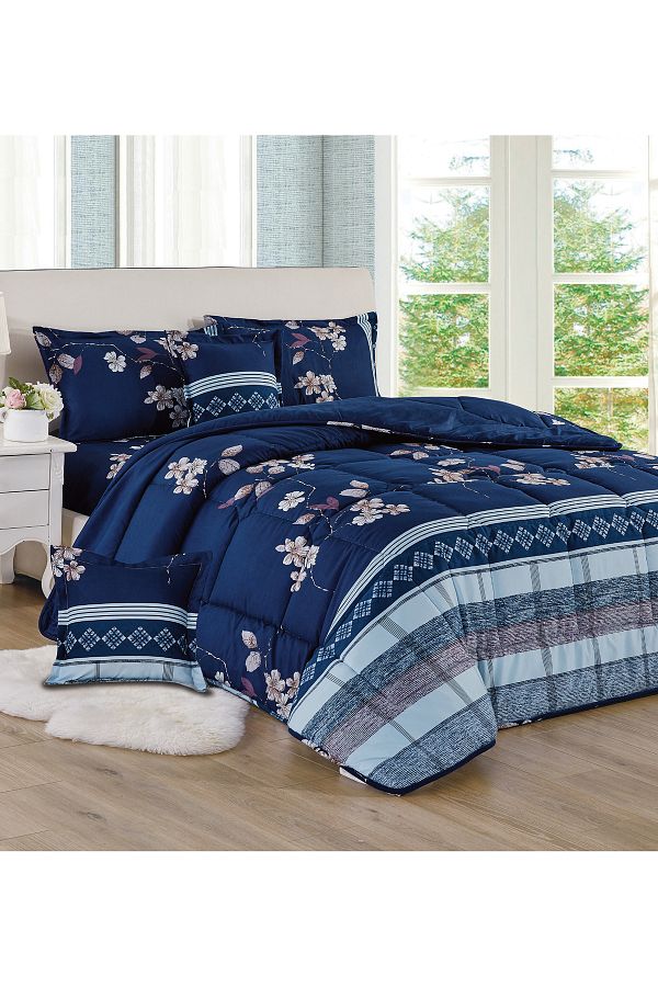 Generic-Comforter Set King Size 6 Pieces Comforter Set Twin Unisex Bedding Set 1