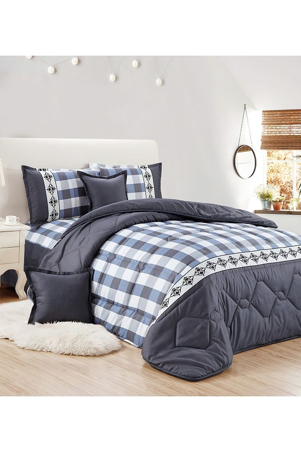 Generic-Comforter Set King Size 6 Pieces Comforter Set Twin Unisex Bedding Set 1