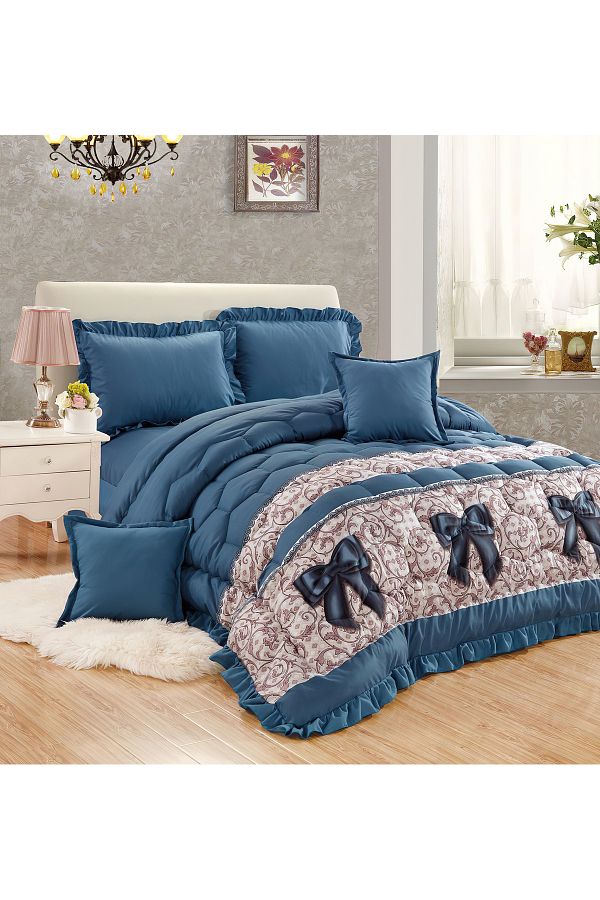 Generic-Comforter Set King Size 6 Pieces Comforter Set Twin Unisex Bedding Set 1