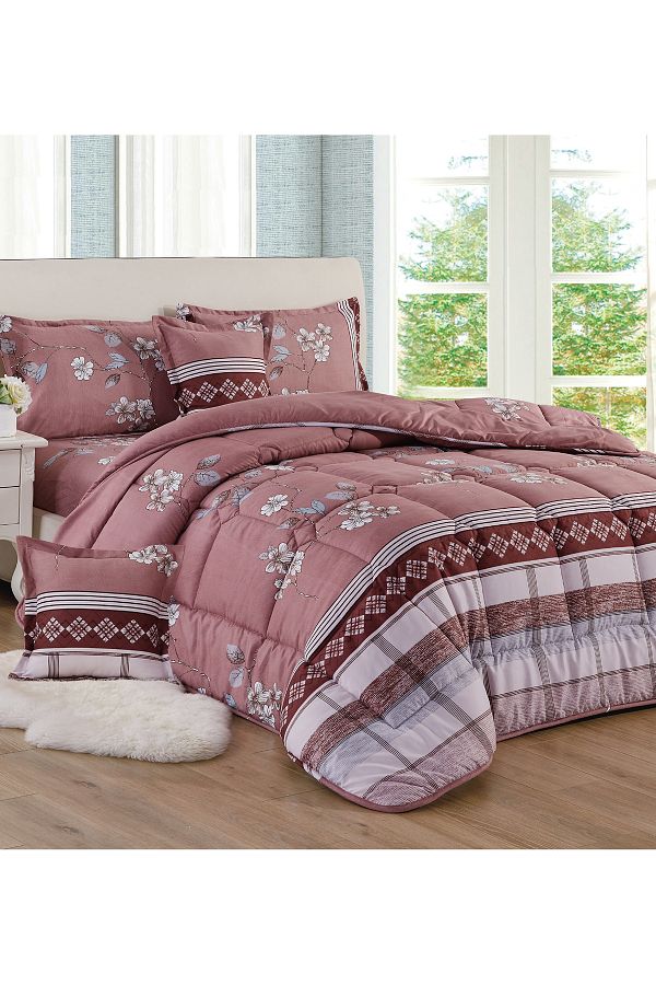 Generic-Comforter Set 4 Piece Single Size Elegant Bedspread Lightweight Comforter Suitable for All Seasons 1