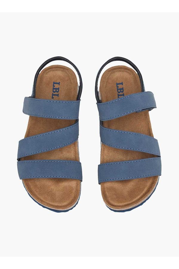 LBL by Shoexpress-LBL by Shoexpress Stitch Detail Sandals with Hook and Loop Closure 1
