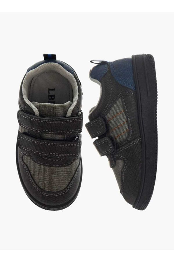 LBL by Shoexpress-Panelled Sneakers with Hook and Loop Closure 1