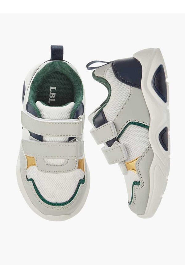 LBL by Shoexpress-Panelled Sneakers with Hook and Loop Closure 1