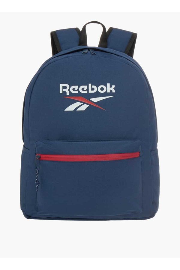 Reebok-حقيبة ظهر بطبعة شعار مع سحاب للإغلاق وأشرطة قابلة للتعديل 1