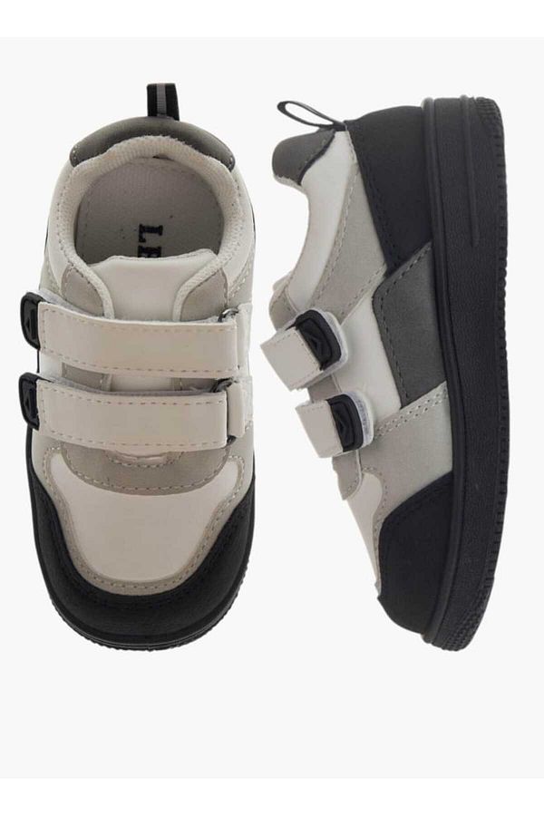 LBL by Shoexpress-Panelled Sneakers with Hook and Loop Closure 1