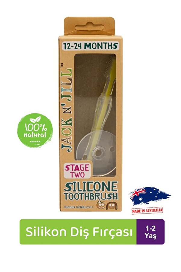 Jack N'Jill N Jill Silikon Doğal Diş Fırçası (12-24 AY)