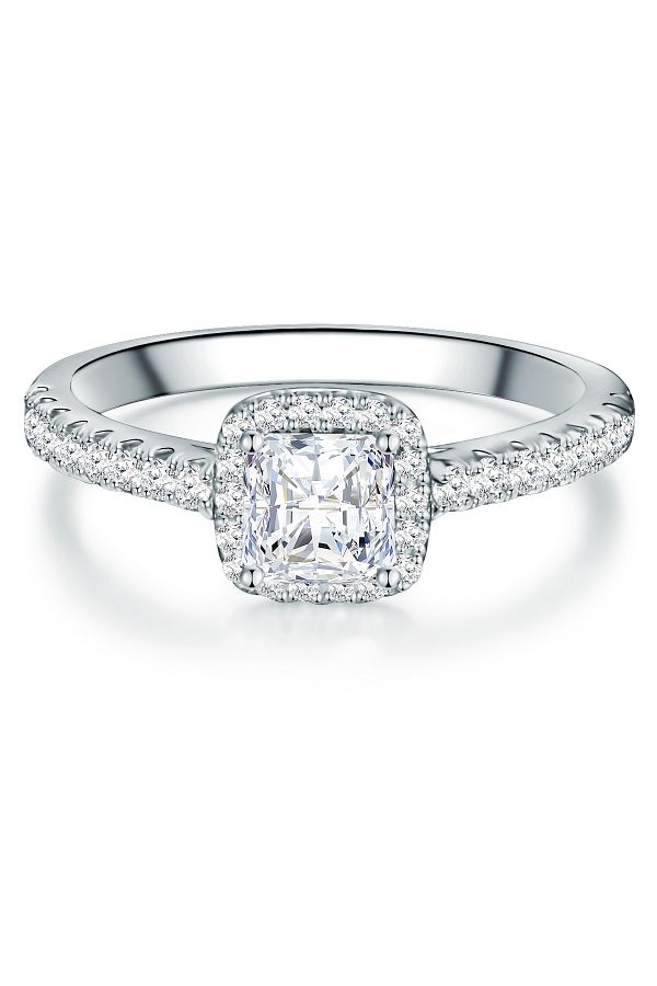 Trilani-Silberring Ring Sterling Silber Zirkonia weiß 1
