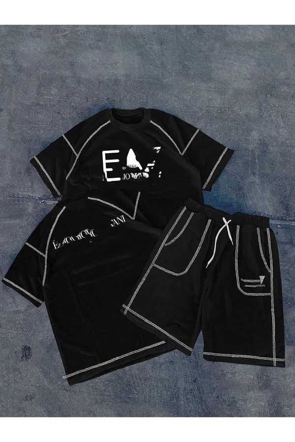ozcelf-Logo 3A7 Oversize Shorts Set 1