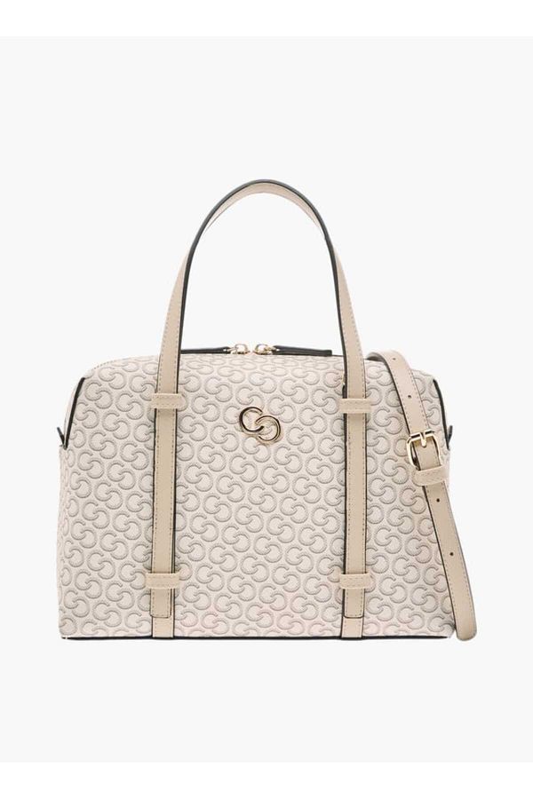 Celeste-Monogram Print Tote Bag with Detachable Strap and Handles 1