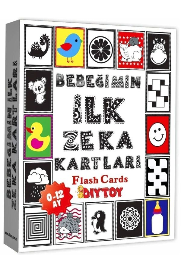 a v d a Diytoy Bebeğimin Ilk Zeka Kartları Flash Cards Eğitici Kartlar