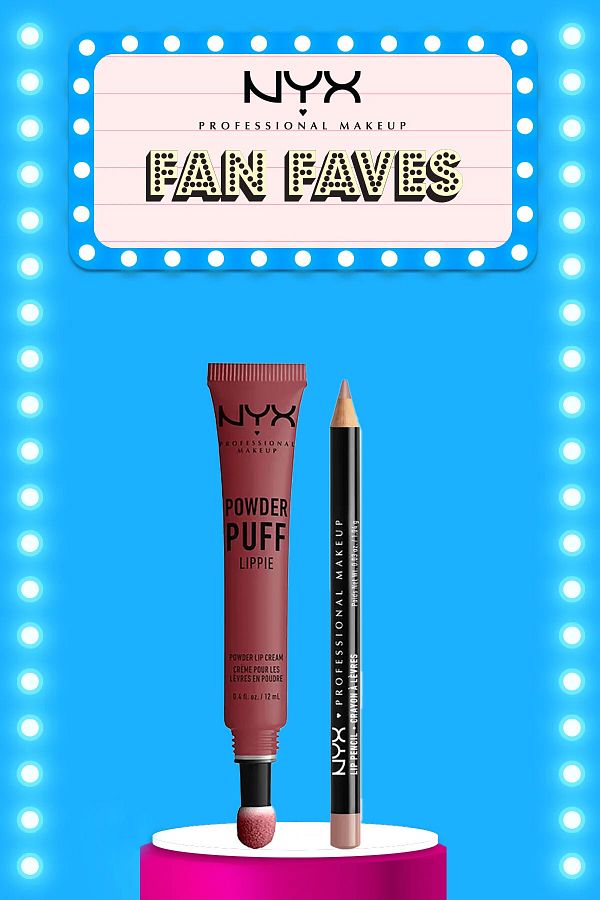 NYX Professional Makeup-Powder Puff Lippie Lip Cream - Squad Goals 04& Slim Lip Pencil 1