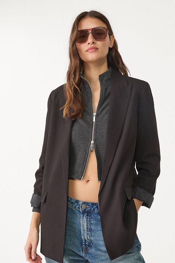 Stradivarius-Flowing open blazer 1