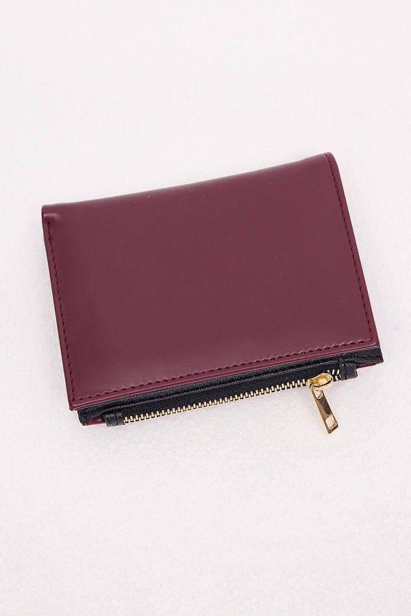 Addax-Zippered Snap Closure Wallet CZDN119 1