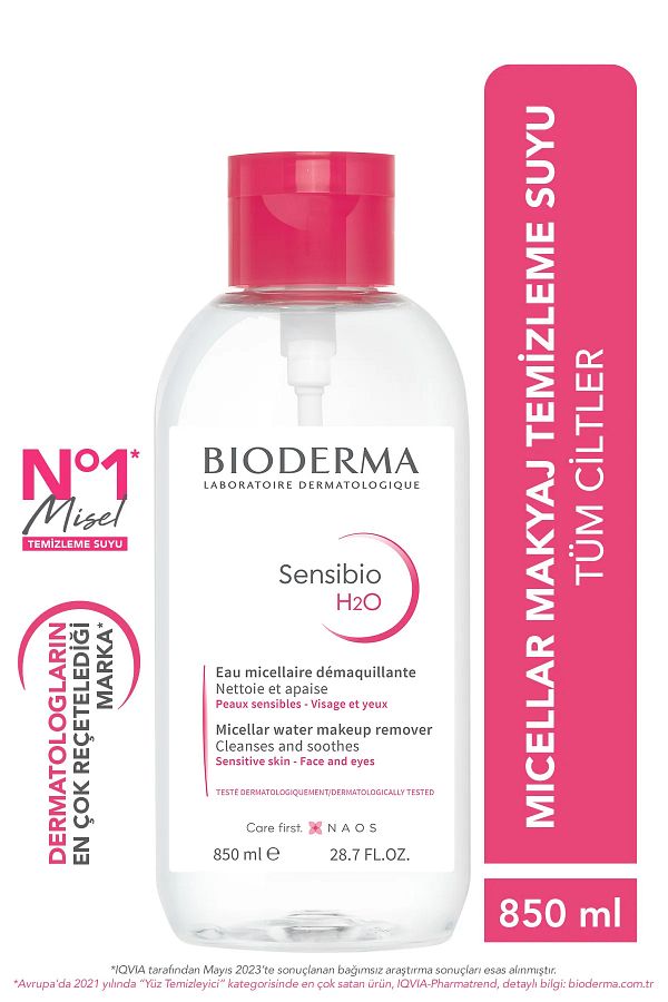 Bioderma-Sensibio H2O Micellar Make-up Cleansing Water Sensitive and Normal Skin 850 ml 1