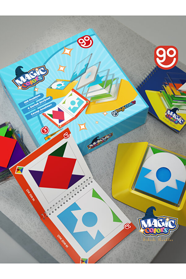 Go Toys Magic Colors Sihirli Renkler Görsel Algı Beceri ve Tasarım Yeteneği Geliştirici Eğitici Oyuncak