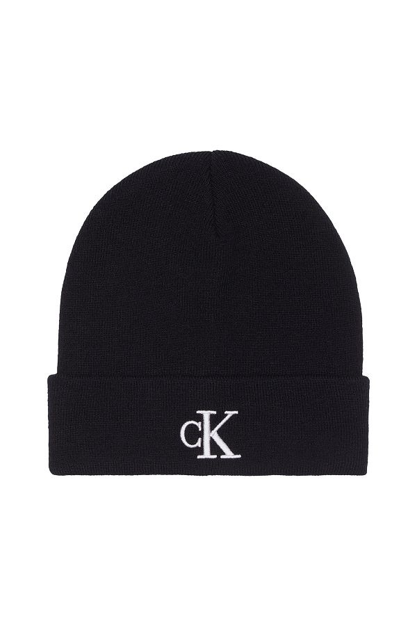 Calvin Klein-Broșă cu broșă monogramă, albă, cu glugă 1