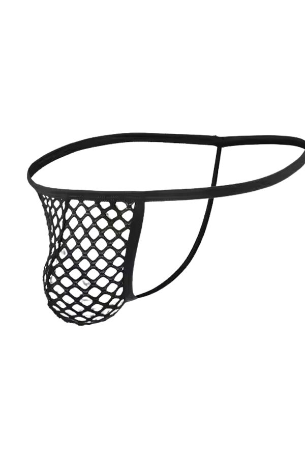 Bacio-Fancy Mesh Men's String - Thong 1