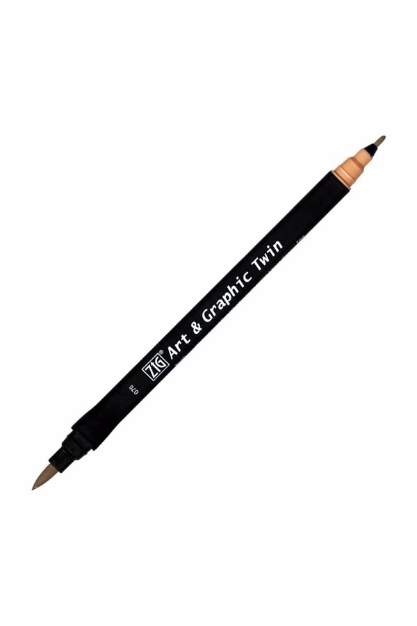 Zig-Art & Graphic Twin Marker Drawing Pen 70 Burnt Ocher 1
