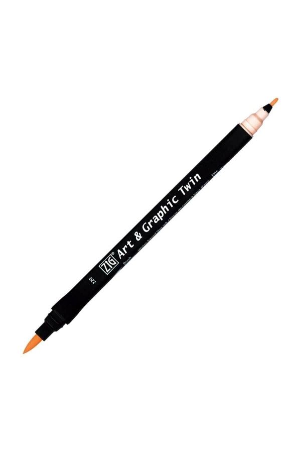 Zig-Art&graphic Twin Double Tip Felt Graphic Pen 220 Tea Rose 1
