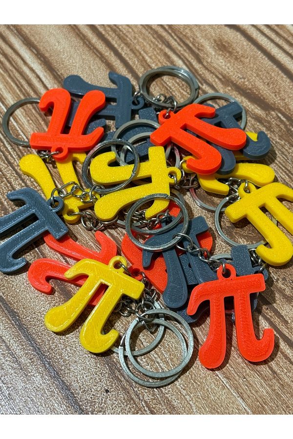 Stratus Craft-Pi Day Special Gift - Math Pi Number Keychain, Colorful - 10 Pieces 1