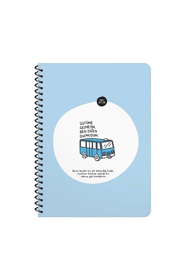 Hisli Şeyler-Sharp Color Sticker Notebook 16,5x22,5 80 Sheets Ruled Sticker Coming on My Notebook 1