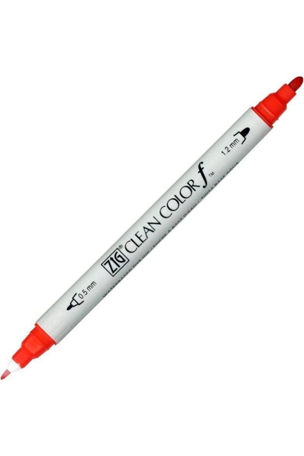 Zig-Clean Color F Tcs-6000t 020 Red Double Sided Pen 1