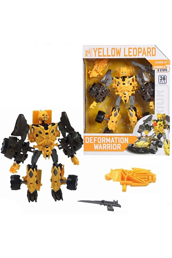 TRUST STORE Deformation Warrior Robota Dönüşen Araba Optimus Prime Grimlock 18 CM SARI