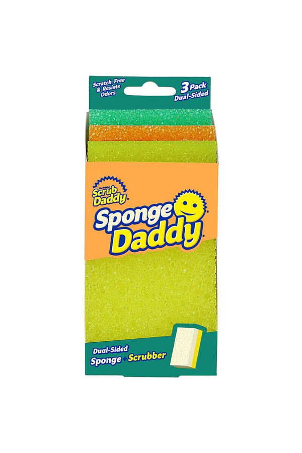 Scrub Daddy-Sponge Daddy Dual Side Scrubber + Sponge Set Of 3 Assorted 1