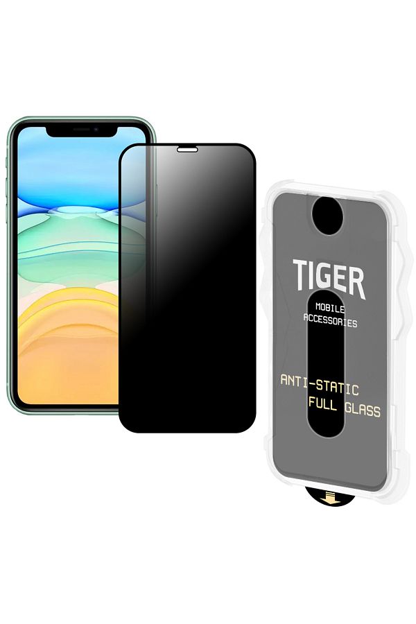 Tiger Mobile-iPhone 11 5D Magic Box Ghost Privacy Glass Screen Protector with Easy Application Apparatus 1