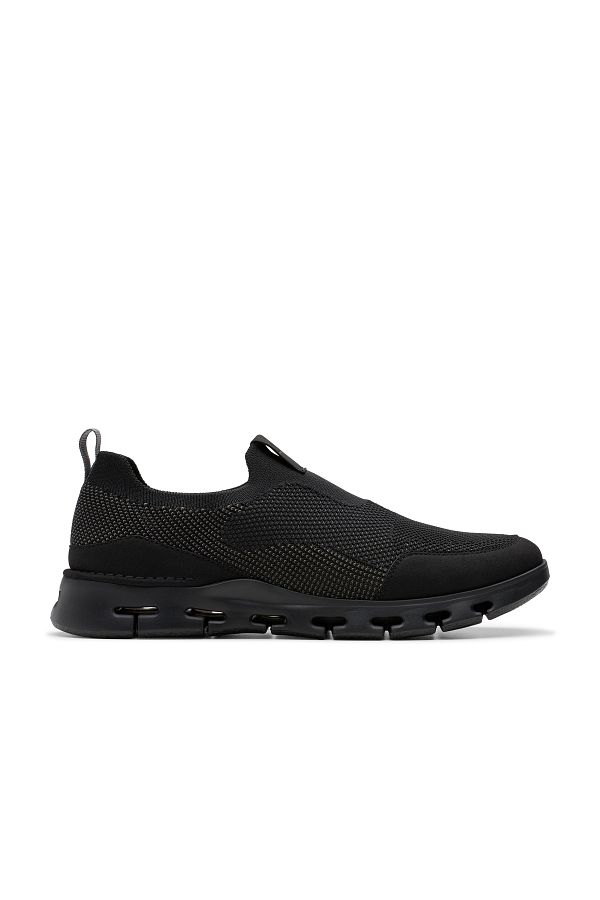 CLARKS-Clarks Black Trainers Mens Shoes 1