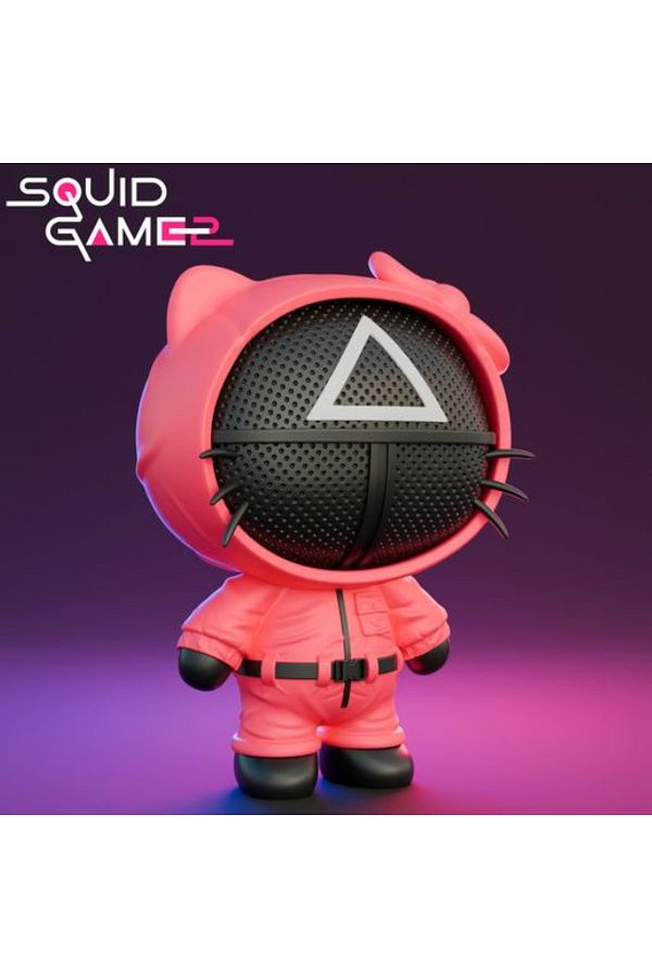 Goplast Premium-Squid Game Hello Kitty Guard Figure 1